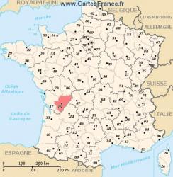 Carte departement charente 1